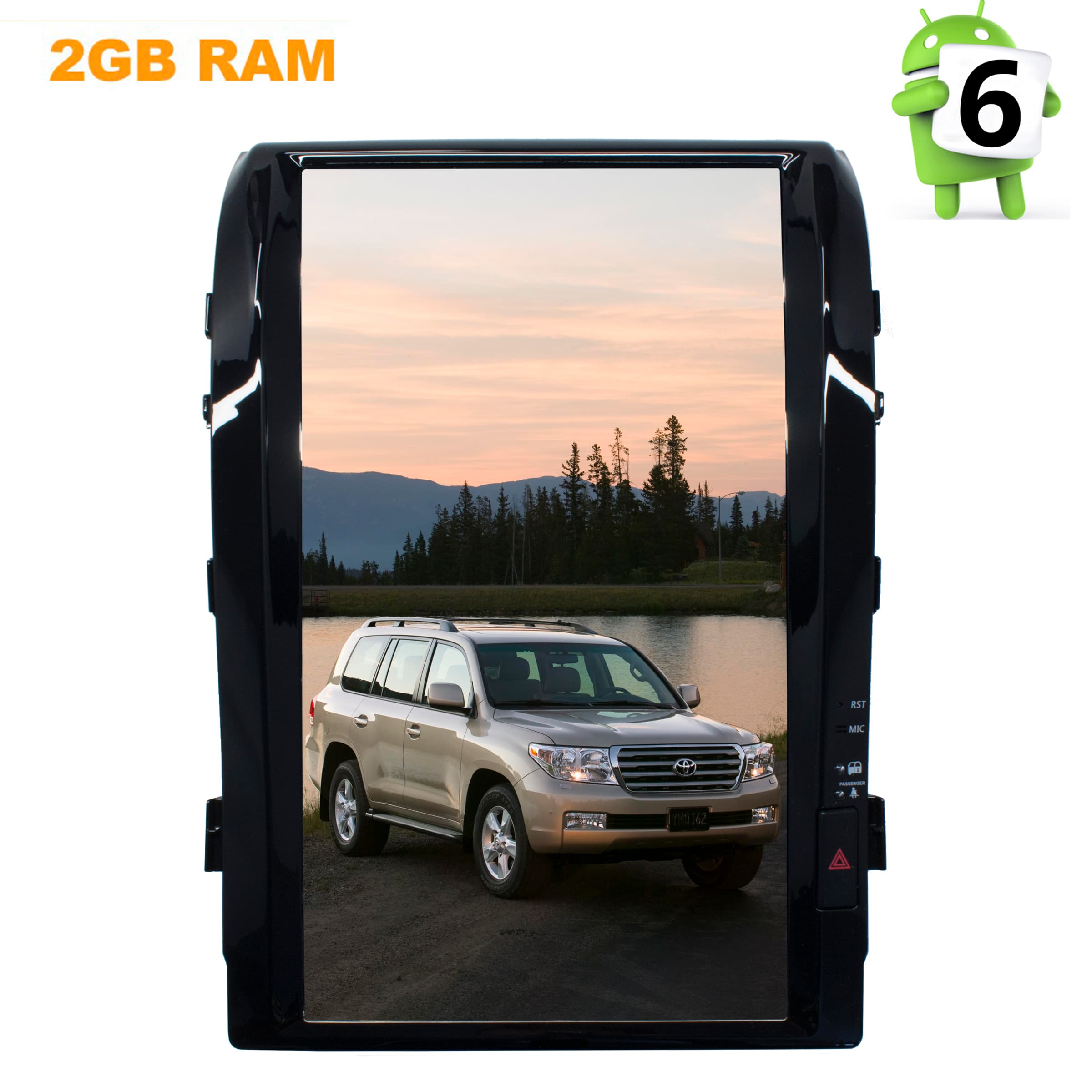 Штатная магнитола Toyota Land Cruiser 200 2008-2015 г. LeTrun 2833 ZF 15.4  дюйма Android 6.x Tesla ++